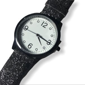 4/$25 sale Black glitter fashion watch